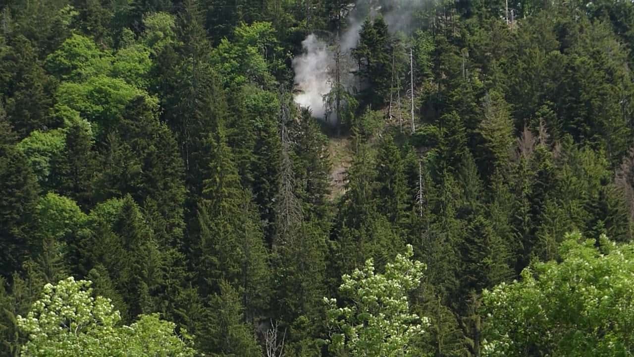 Schramberg: Sprengung beim Rappenfelsen