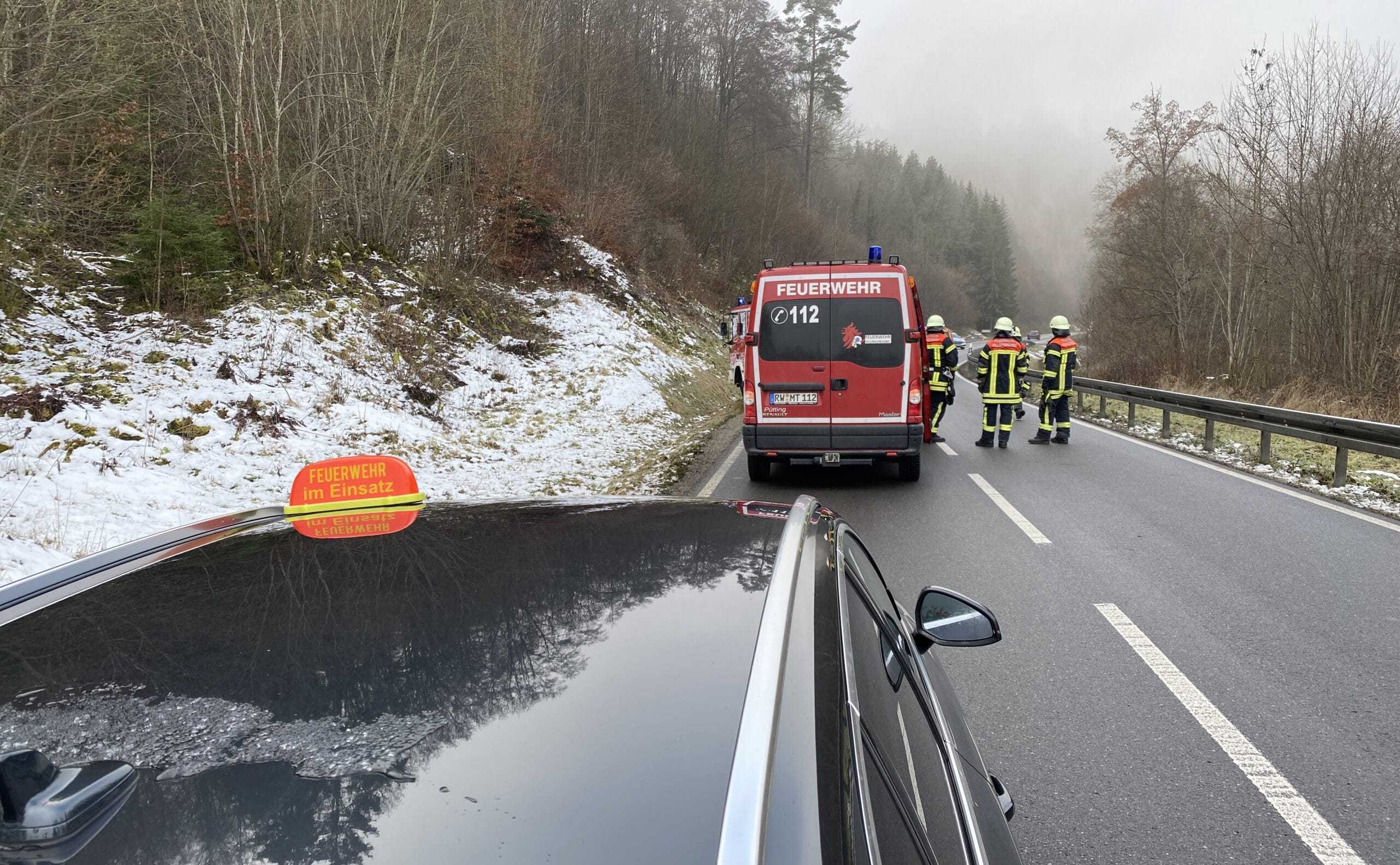 Villingendorf: Lkw kommt von der Strecke ab