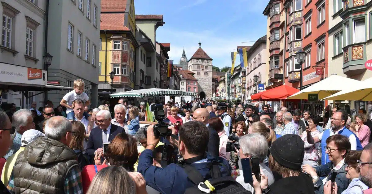 Entspannter Marktbesuch mit vielen Gesprächen