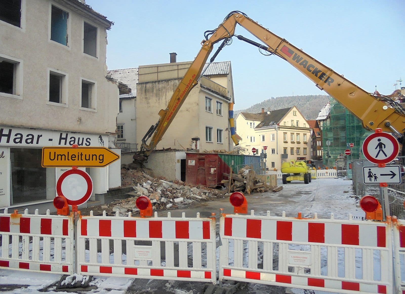 Schramberg: Abbruch Haus Spitznagel hat begonnen