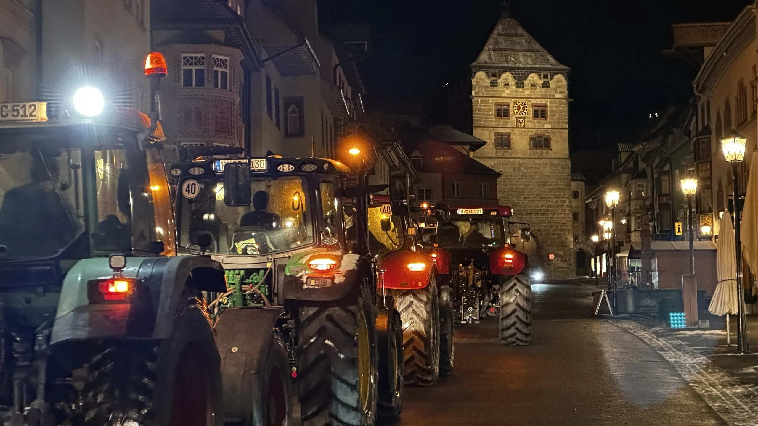 Schleichender Protest: Bauern lärmen erneut in Rottweil